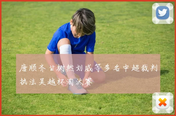 唐顺齐甘树然刘威等多名中超裁判执法吴越杯淘汰赛